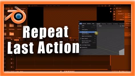 blender redo last action.